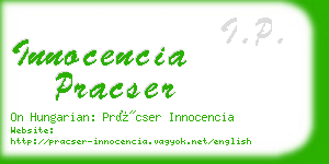innocencia pracser business card